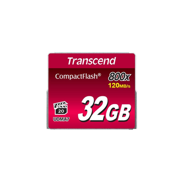 Transcend CompactFlash 800 Memory Card - 32GB