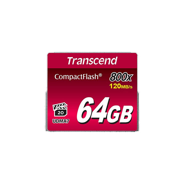 Transcend CompactFlash 800 Memory Card - 64GB