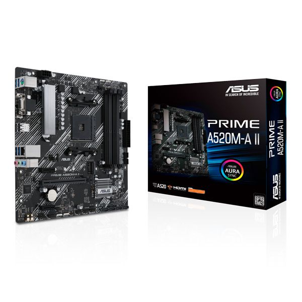 ASUS PRIME A520M-A II AM4 AMD A520 Micro ATX Motherboard