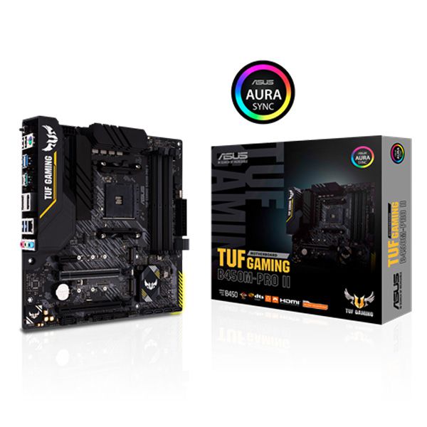 ASUS TUF GAMING B450M-PRO II AM4 AMD Micro ATX Motherboard