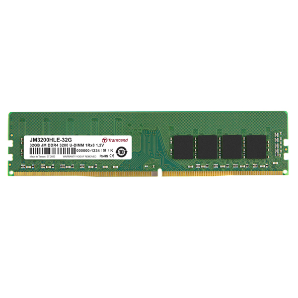 Transcend DDR4 Memory Module 3200MHz - 32GB Desktop RAM