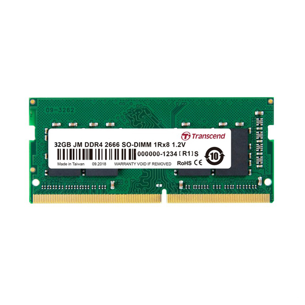 Transcend DDR4 Memory Module 3200MHz - 32GB Laptop RAM