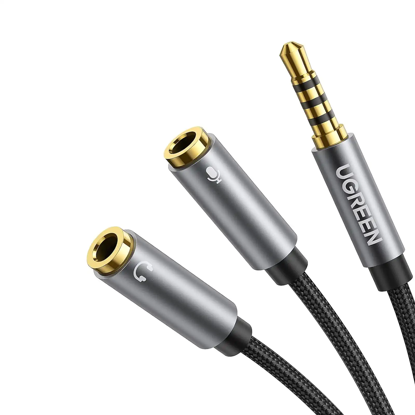 UGREEN 3.5mm male to 2 Female Audio Cable Aluminum Case 30619