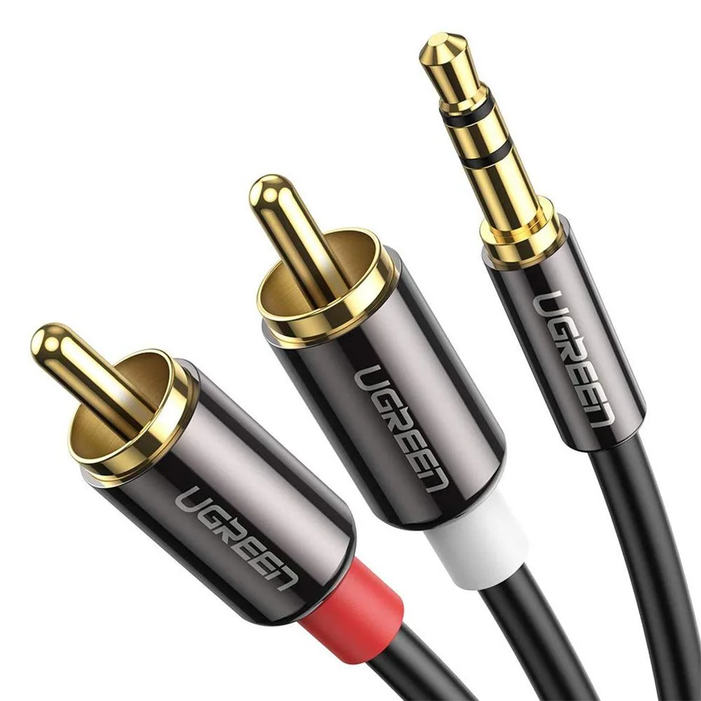 ugreen-3-5mm-male-to-2rca-male-3m-cable - 10590