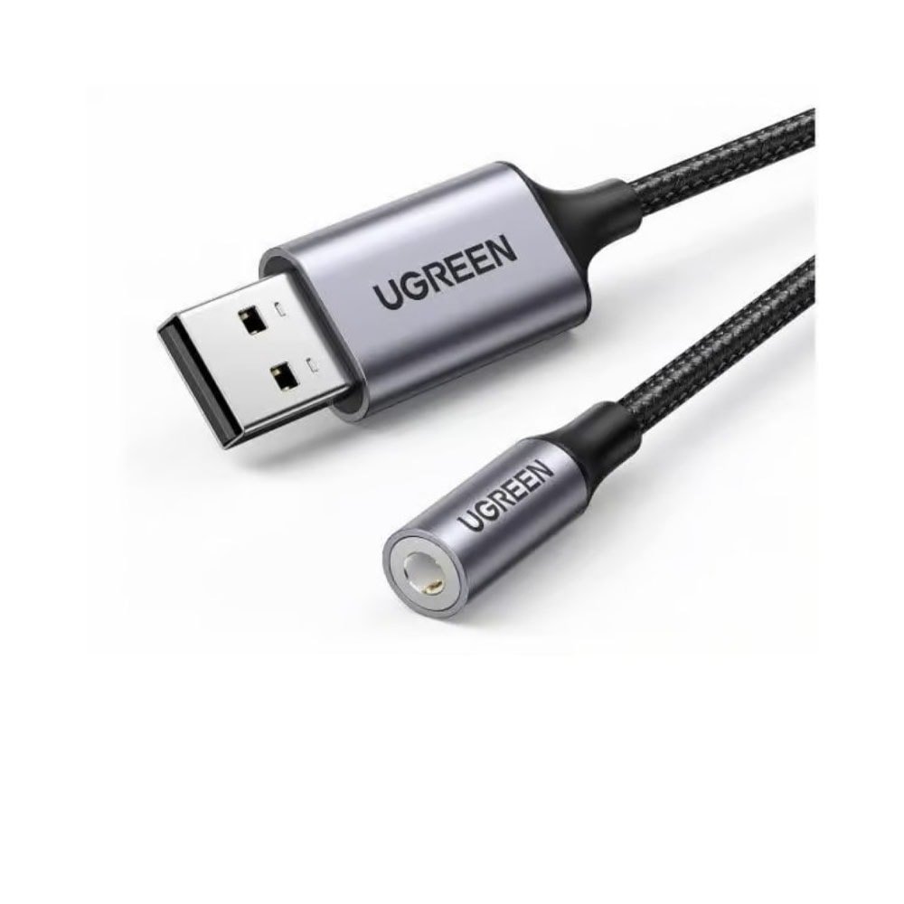 UGREEN USB-A To 3.5mm External Stereo Sound Adapter – 30757