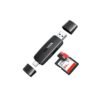 UGREEN USB-C +USB TF/SD 3.0 Card Reader Black – 80191