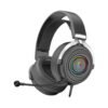 A4TECH Bloody G535P Stereo Surround Sound RGB Gaming Headphone 4-Pin 3.5 mm Black+Silver With PC Extention Adapter