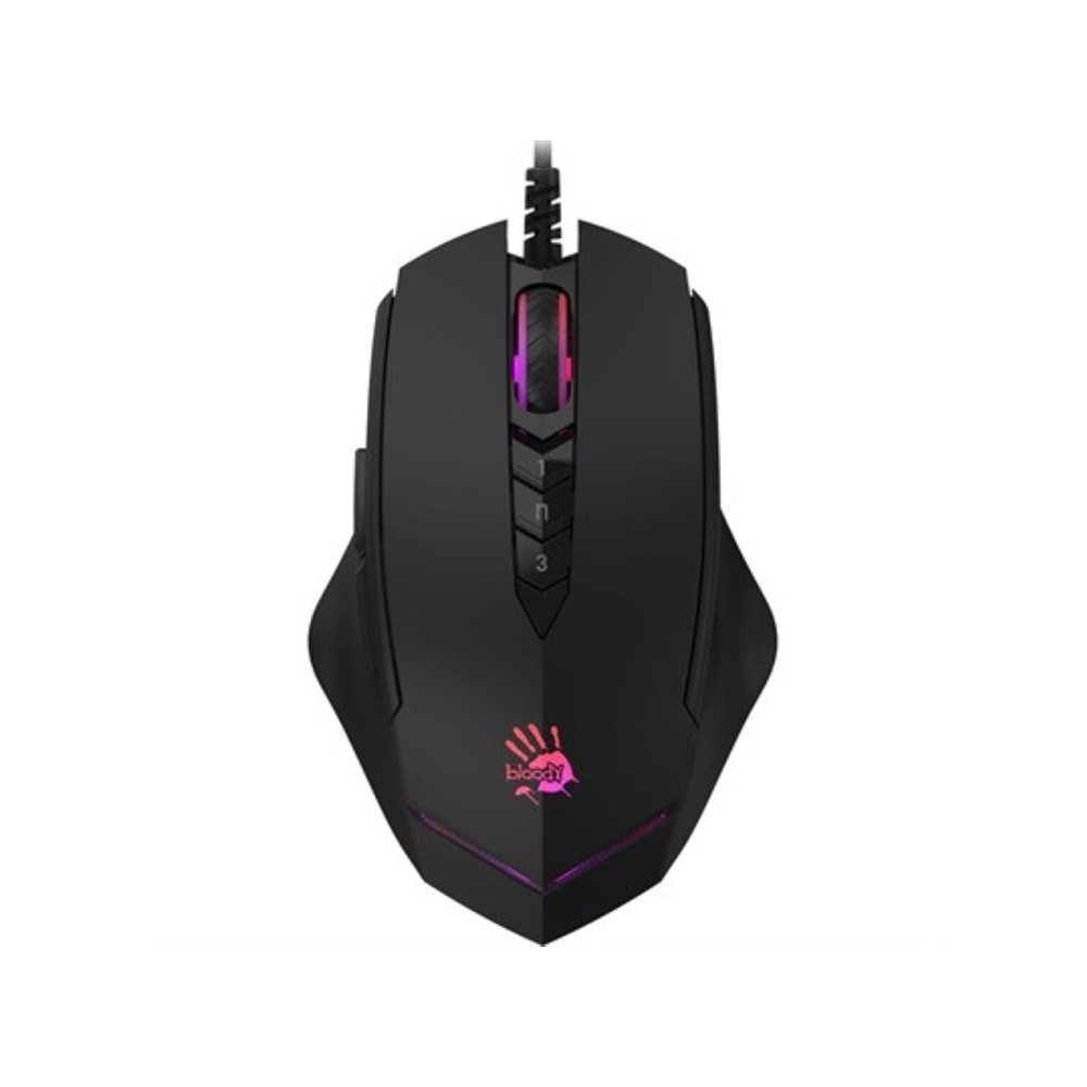 A4TECH Bloody V8M Max RGB Animation Gaming Mouse USB Black Activated