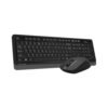 A4TECH FG1012s Fstyler 2.4G Multimedia Wireless Desktop Set (FGK10+FG12S Silent Click) USB Black