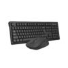 A4TECH Fstyler 2.4G Multimedia Wireless Desktop Set (FGK12+FG16S Silent Click) USB-Black