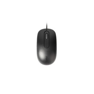 RAPOO N200 Wired Optical Mouse – Black