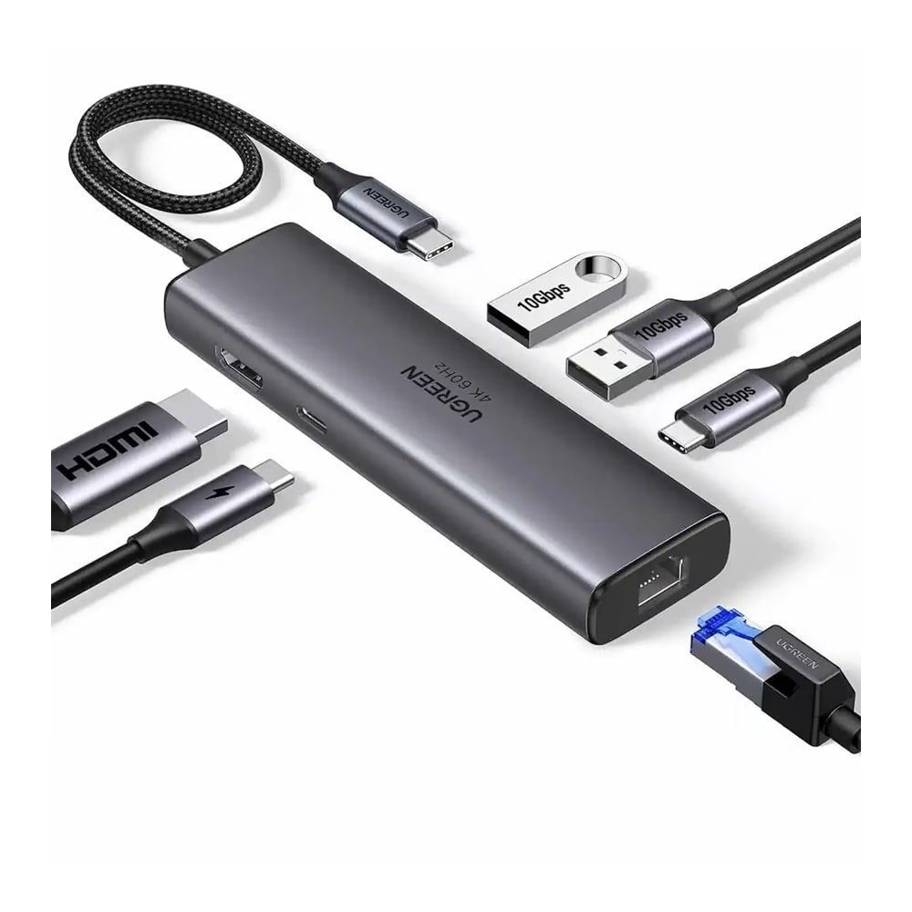 UGREEN 45000 6-IN-1 USB-C TO 2XUSB-A