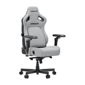 AndaSeat ASH GREY FABRIC Kaiser 4 6D Armrest Gaming Chair