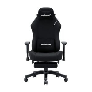 AndaSeat Luna Pro Fabric Gaming Chair with Footrest Ergonomic Folding Recliner Seat Black