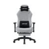 AndaSeat Luna Pro Fabric Gaming Chair with Footrest Ergonomic Folding Recliner Seat Gray